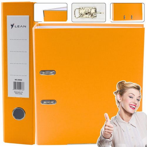 A4-es iratgyűjtő/75 mm-es emelőkaros mechanizmus, sárga