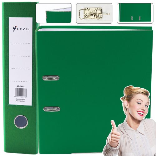 A4-es iratgyűjtő/75 mm-es kar mechanizmus zöld