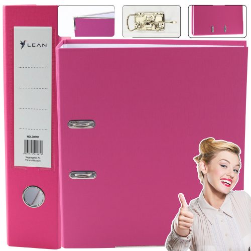 A4-es iratgyűjtő/75 mm-es kar mechanizmus rózsaszín