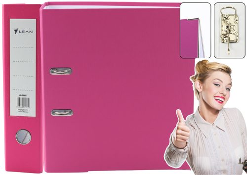 A4-es iratgyűjtő/75 mm-es emelőkaros mechanizmus, rózsaszín