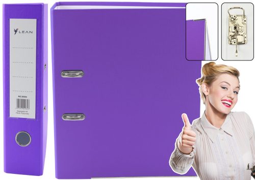 A4/75 mm-es iratgyűjtő felszerelési kar mechanizmusa lila