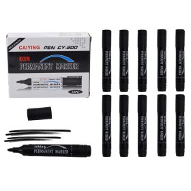 Tartós jelölőkészlet vízálló fekete 10 db.