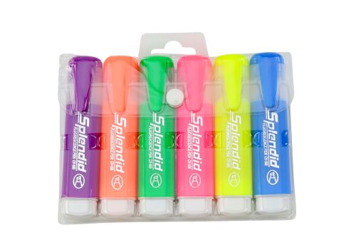 Kiemelő toll szett pasztell színek 6db.