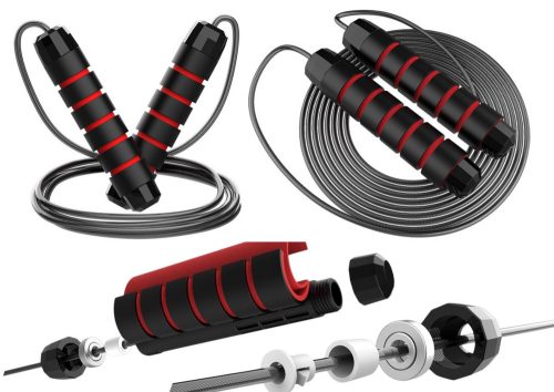 Gyakorló ugrókötél habszivacs fogantyúval, állítható, 3 m