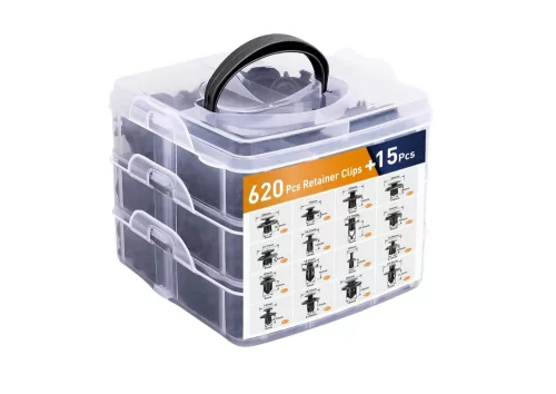 Autókapcsok készlet Szervezőben 16 Méret PVC 620db