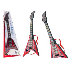 Elektromos gitár gyerekeknek Fények Dallamok Piros