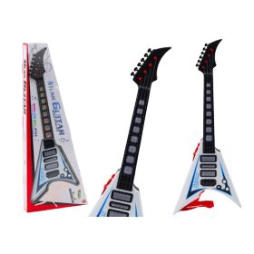   Elektromos gitár gyerekeknek, fehér fényekkel és dallamokkal