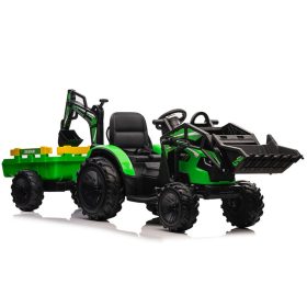 Akkumulátoros kotrógép pótkocsival SX2068 Zöld