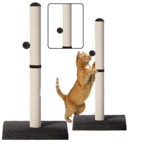   Cat Scratcher Karcolóoszlop torony Sötétszürke 80 cm x 40 cm