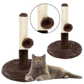   Cat Scratcher Karcolóoszlop torony Sötétbarna 40 cm x 30 cm