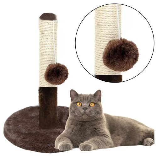 Cat Scratcher Karcolóoszlop torony Sötétbarna 40 cm x 30 cm
