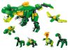 Építőkockák Dinoszauruszok 6 az 1-ben DIY dinoszaurusz készlet 160 darabos.