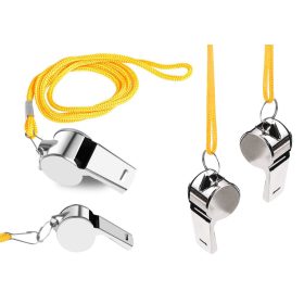 Játékvezetői síp golyós fém sárga húrral 40cm