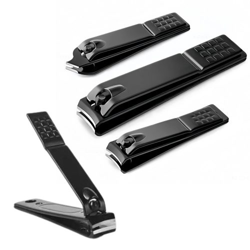 Körömvágó szett 3 részes nagy kis ferde fekete