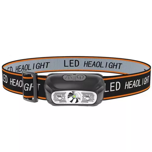 LED-es fejlámpa Fejlámpa Kettős módú USB-töltés Akár 5 órás működés