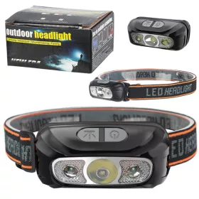   LED-es fényszóró vízálló fejlámpa 6 világítási mód