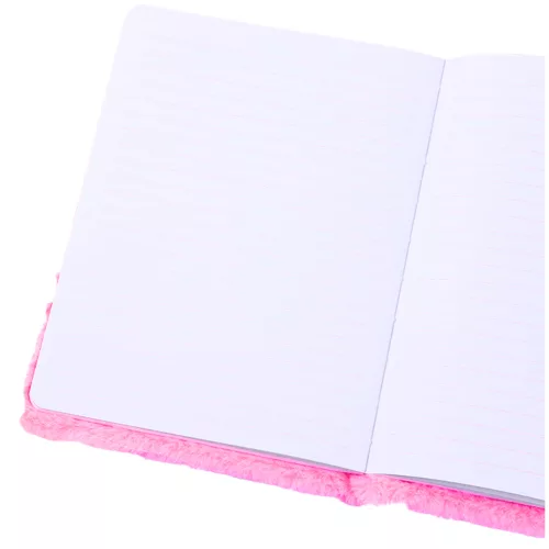 Egyszarvú sörénnyel bélelt plüss szőrű notebook színes A5