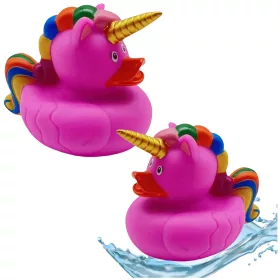   Kacsa Unicorn fürdőjáték szivárványos sörény farok rózsaszín