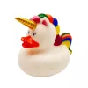 Kacsa Unicorn fürdőjáték szivárványos sörény farok fehér