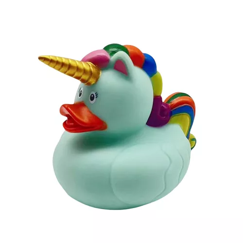 Kacsa Unicorn fürdőjáték szivárványos sörényfarkú zöld