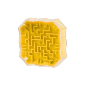 Logikai játék labirintus sárga golyóval