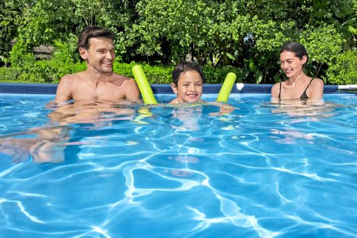 Kerti medence állvány 300 cm x 201 cm x 66 cm Bestway 56404