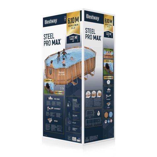 Bestway 56719 Power acélvázas medence 610 x 366 x 122 cm