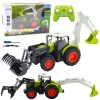 Mezőgazdasági traktor forgó kanállal és kotrógéppel 2 az 1-ben távirányítós 2,4G