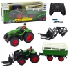 Mezőgazdasági traktor pótkocsival és villákkal Távirányított RC 2.4G