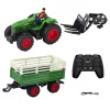 Mezőgazdasági traktor pótkocsival és villákkal Távirányított RC 2.4G