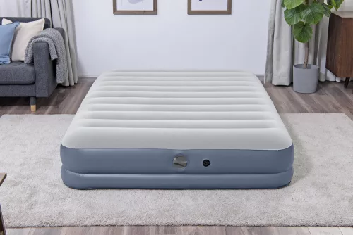 Kétszemélyes felfújható ágy elektromos pumpával 204 x 152 x 36 cm