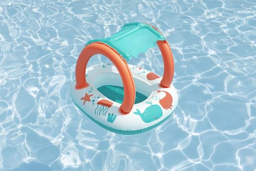 Felfújható ponton tetővel 84 x 67 cm Bestway 34203