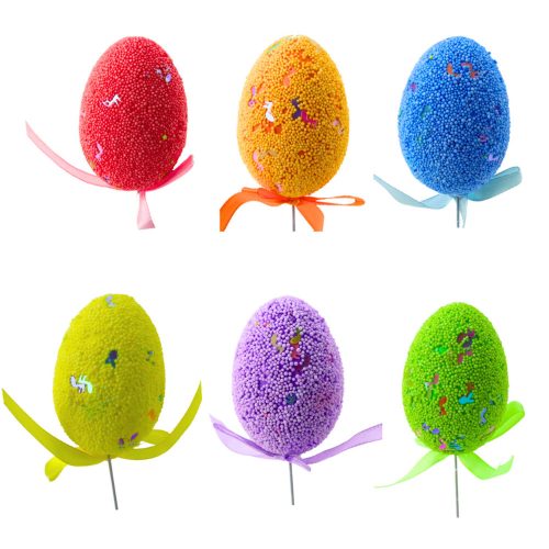 Húsvéti tojások dróttal Pick Színes jegyzetek szalagdísz 6db