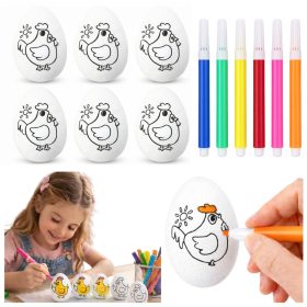   Húsvéti hungarocell tojások festéshez Jelölők tyúk 6db