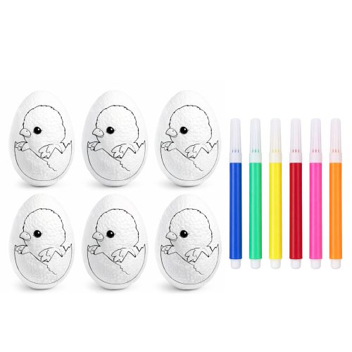 Húsvéti hungarocell tojások jelölők festéséhez Chicken In Egg 6db