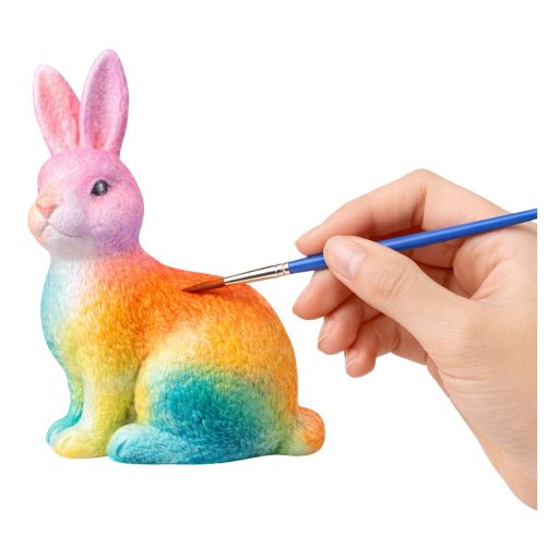 Húsvéti szett hungarocell tojás 9db nyuszi figura festékek