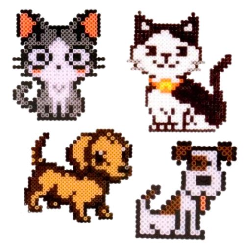 Mozaik gyöngy készlet kutya és macska 6000db