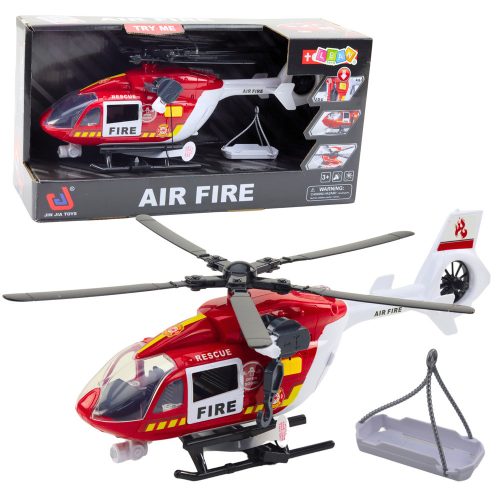 Tűzoltóság Helikopter Hordágy Fények Hangok 1:14