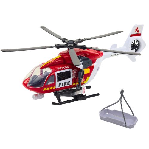 Tűzoltóság Helikopter Hordágy Fények Hangok 1:14