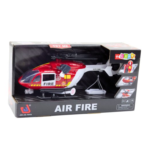 Tűzoltóság Helikopter Hordágy Fények Hangok 1:14