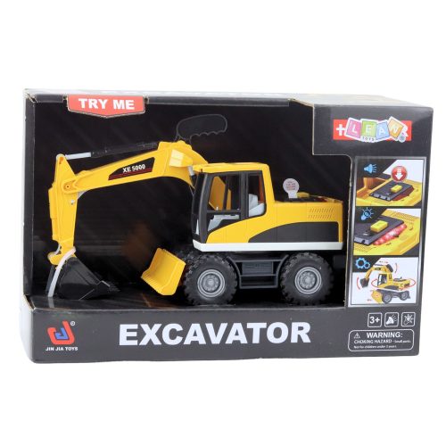 Építőipari Markoló Bulldózer Mozgatható Forgó Vödör fülke Fények Hangok