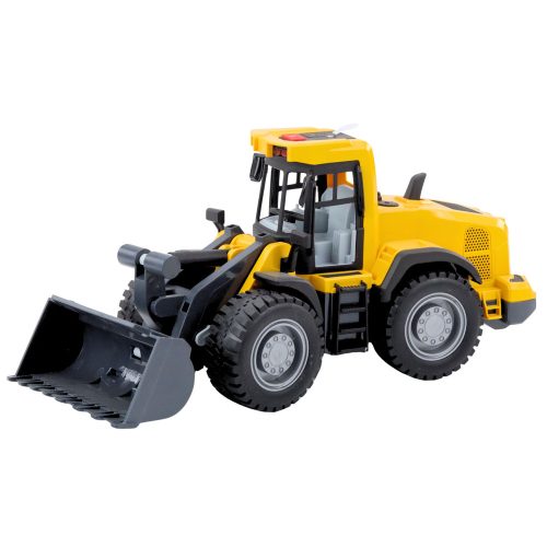 Bulldózer Építőipari Kotró Fények Hangok Mozgó Vödör sárga