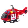 Tűzhelikopter daru fényekkel és vörös hangokkal