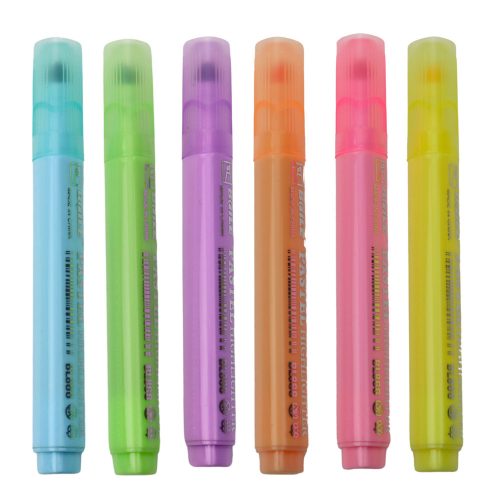 Kiemelő szett Iskolai Iroda Színes 6db.