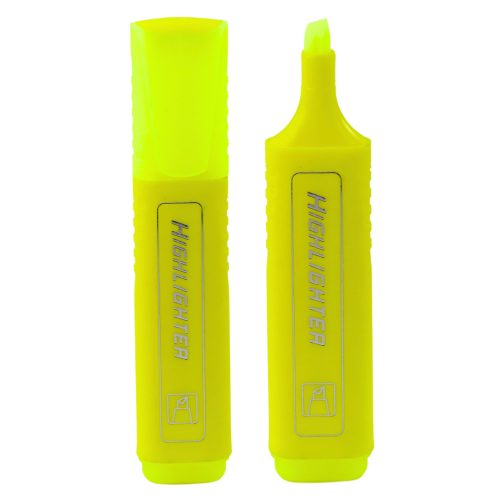 Kiemelő jelölő jegyzetekhez Iskolai irodai neon intenzív sárga