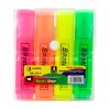 Neon kiemelő marker készlet irodai és iskolai használatra 4 db
