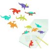 6 db iskolai dinoszaurusz radír készlet