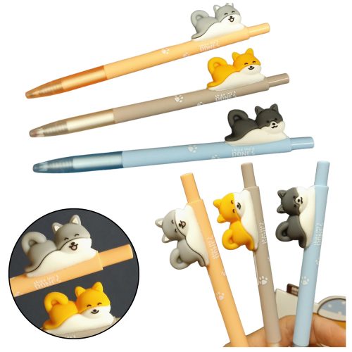 Shiba Dog Figur golyóstoll kék tinta 0,5 mm