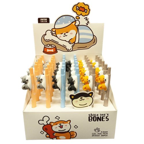 Shiba Dog Figur golyóstoll kék tinta 0,5 mm