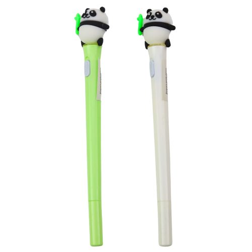 Panda golyóstoll világító kék tintával zöld fehér
